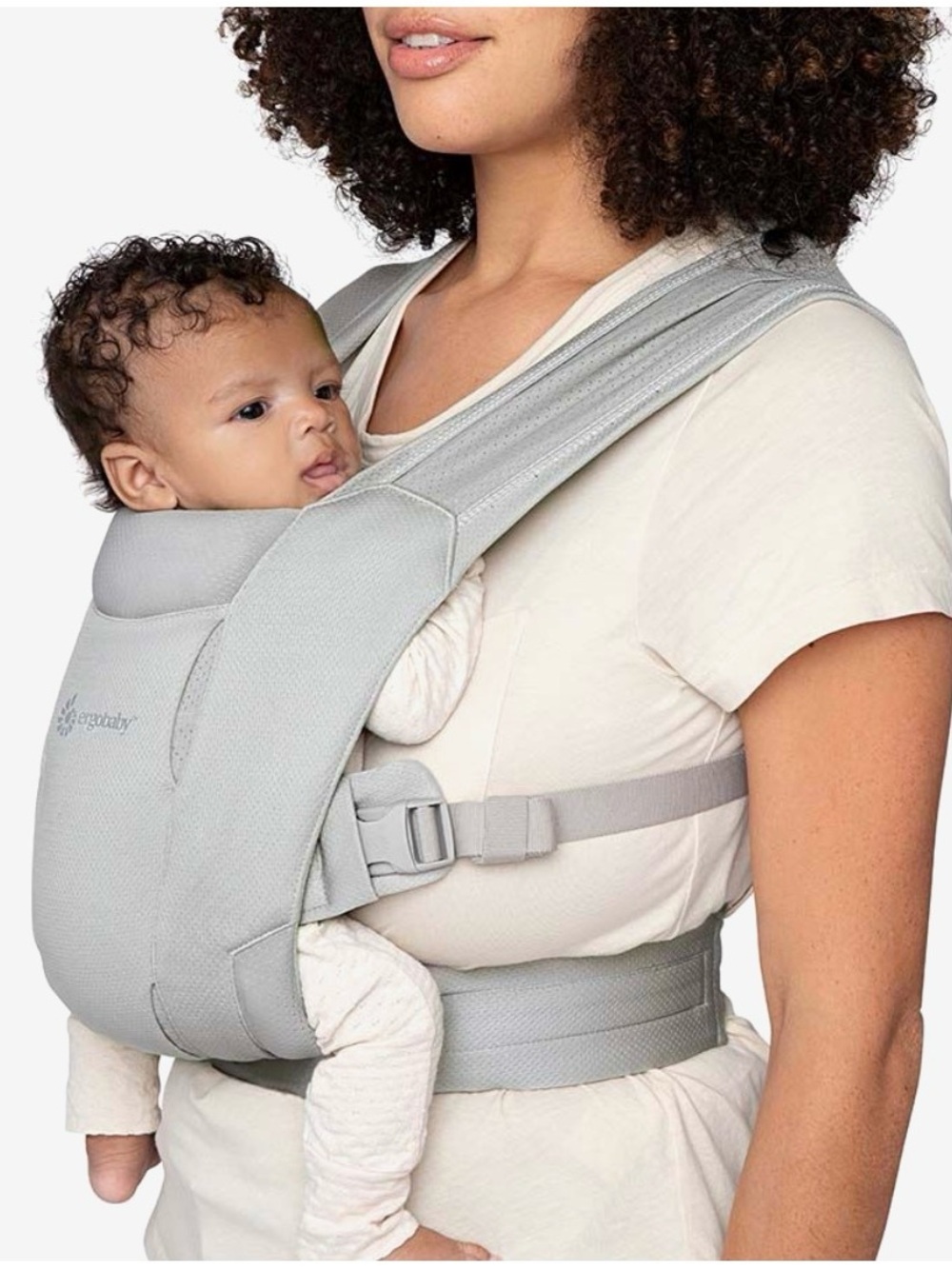 Ergobaby Embrace carrier. Light Gray.
